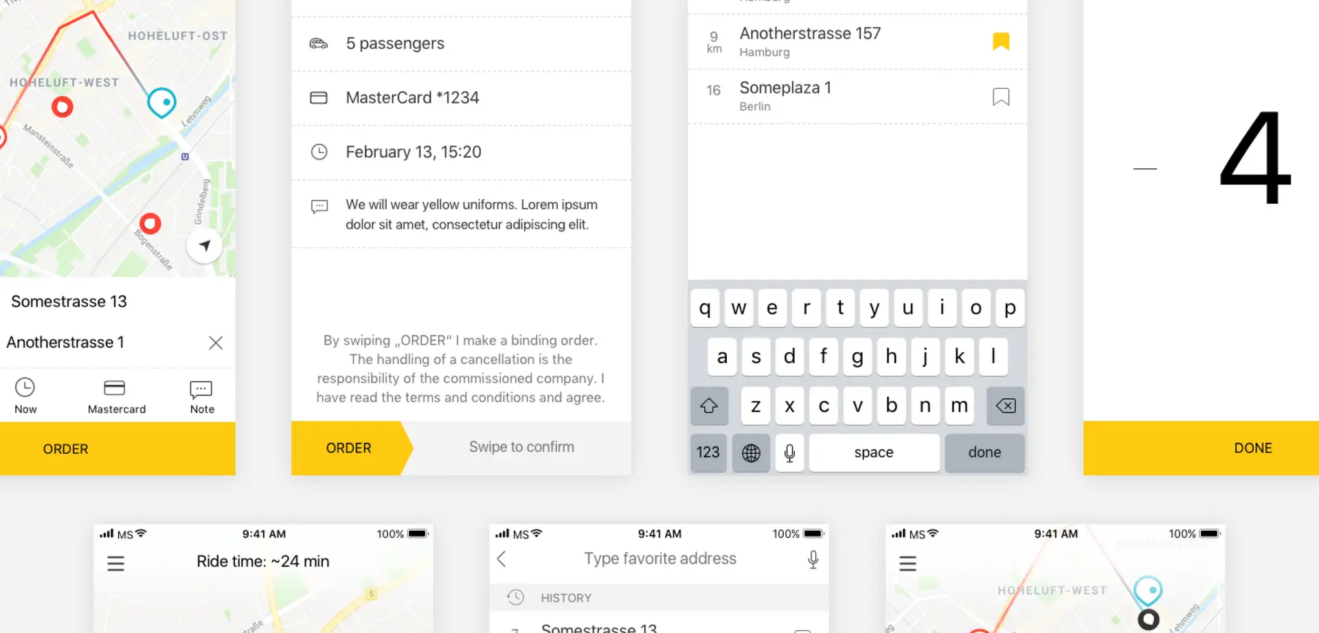 Maßgeschneiderte App für Taxi- und Limousinenunternehmen